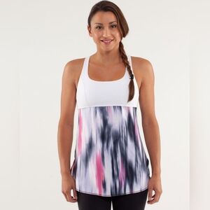 Lululemon Venus Tank Mirage Deep Indigo / White